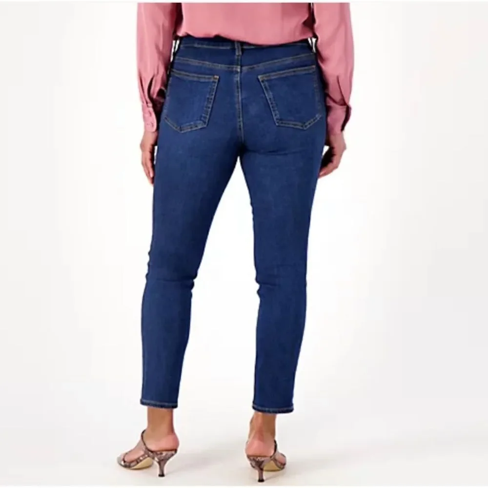 NWT Encore By Idina Menzel High Waisted Cropped Jeans Sz 16